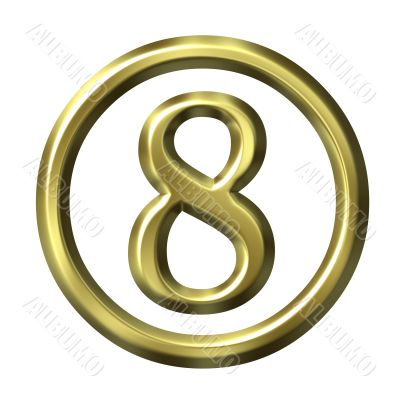 3D Golden Number 8