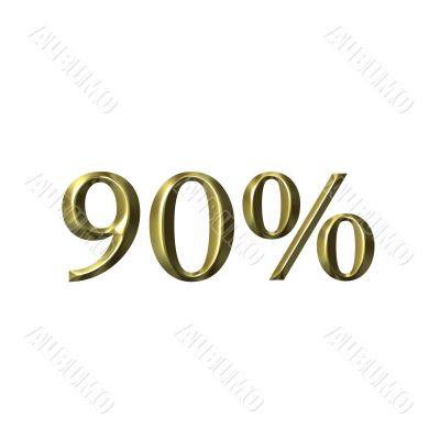 90 percent