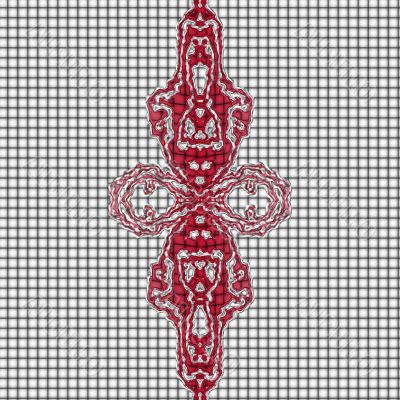 Abstract Design background in red