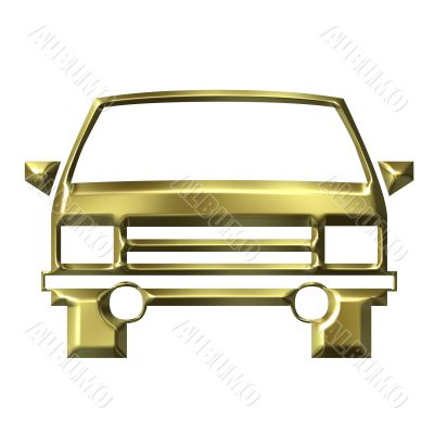 Golden car model