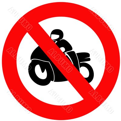 No Motorbikes Sign