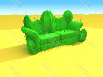 Cactus-Sofa In The Desert