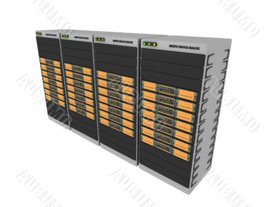 3d Server - Orange #4 3d Server - Orange #4