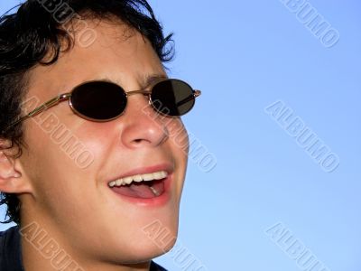 Boy with sunglasses