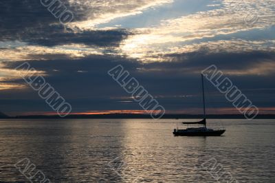 Sailboat at Dusk