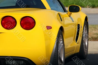 Bright Yellow Car
