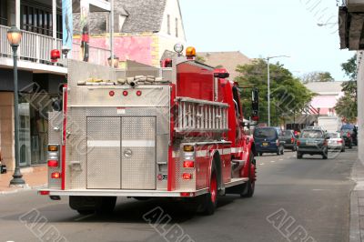 Fire Truck in Street