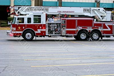 Firetruck in Lot