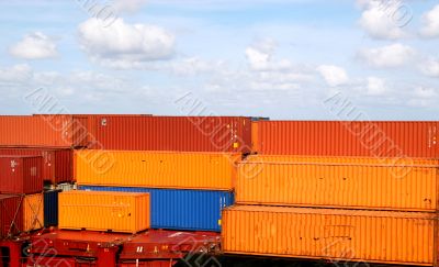 Orange and Blue Freight