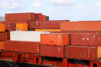 Red and White Containers