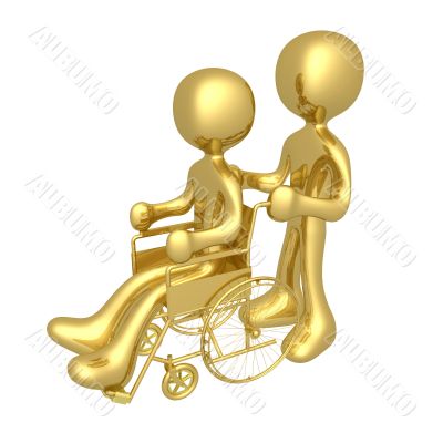 Person on wheelchair