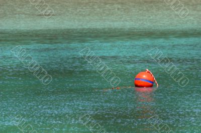 buoy on turquoise