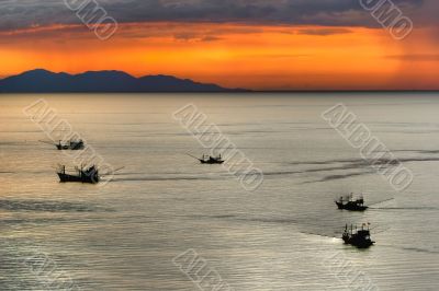 dusk on andaman sea