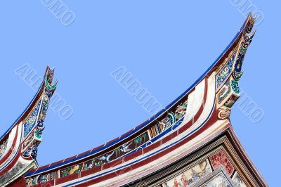 Cheng Hoon Teng temple roof, Melaka Cheng Hoon Teng temple roof, Melaka
