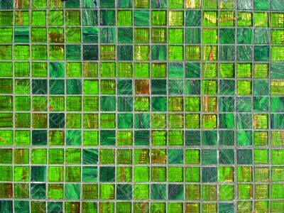 Green tile background