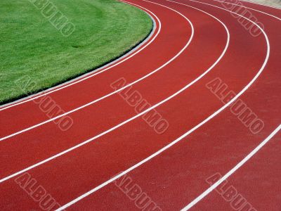 Horizontal racetrack background