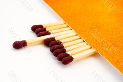 One match stick spent among match sticks