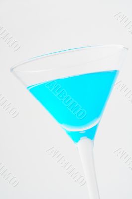 Detail of blue cocktail