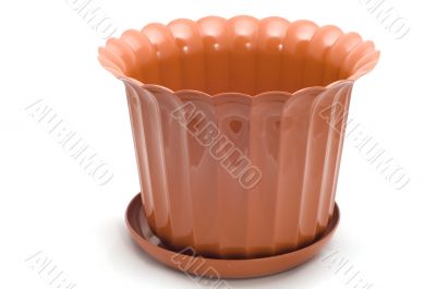 flowerpot on white