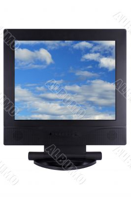 Flat panel lcd computer monitor