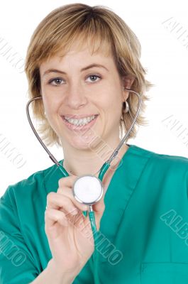 Attractive lady doctor