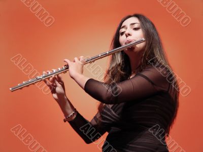 Beautiful Flutist