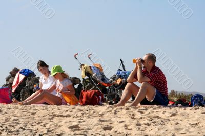 Family on the beach Family on the beach