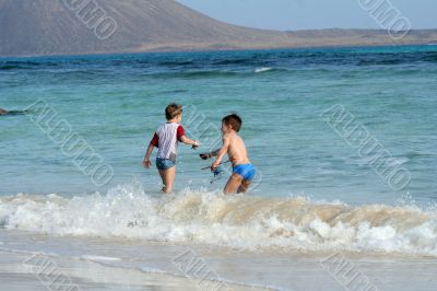 on the beach on the beach