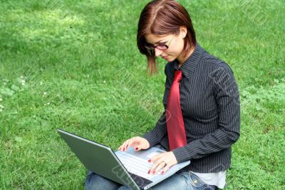 working outdoor