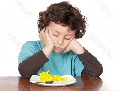 child eating boring
