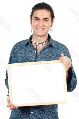 boy with billboard