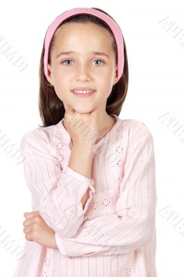 Adorable girl thinking Adorable girl thinking