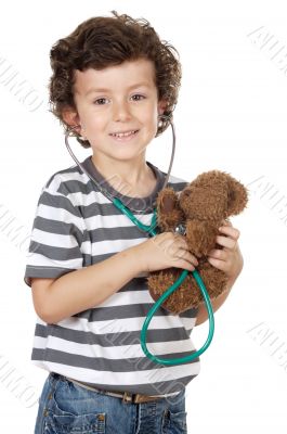 Adorable future doctor