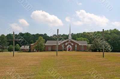 Church and Crosses