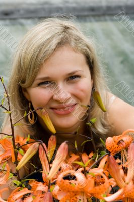 Portrait in flowers