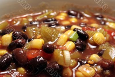 Wide Angle Black Bean Soup