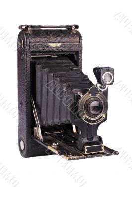 Antique folding camera