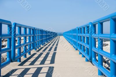 Walkway In Blue