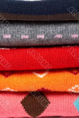 Several colors clothes stack Several colors clothes stack
