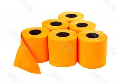 Some rolls of toilet paper