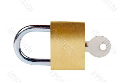 Locked padlock