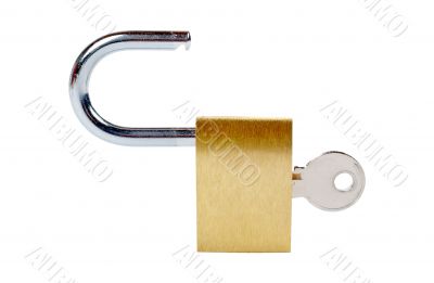 Unlocked padlock