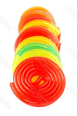 Assortment of multicolored licorices Assortment of multicolored licorices