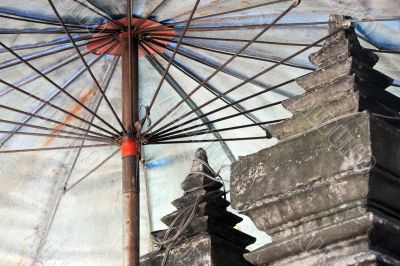 blue asian umbrella blue asian umbrella