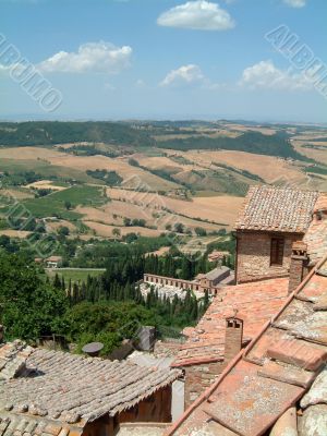 Tuscan hilltop town