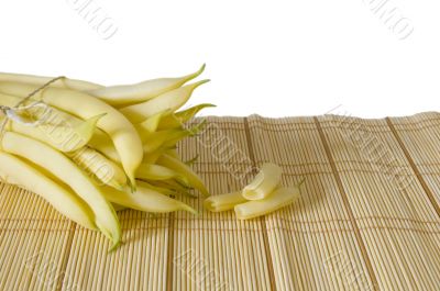string yellow haricot pods