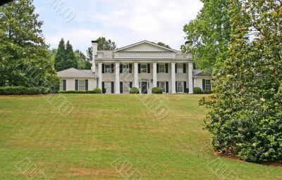 White Columned Mansion