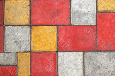Colored paving slab texture #1