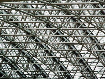 Background - a trellised roof Background - a trellised roof