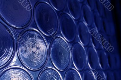 Blue Circular Glass